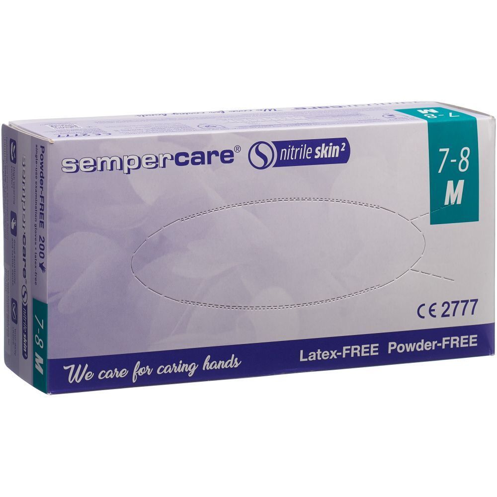 SEMPERCARE® Nitrile Skin Gants en latex taille M 7-8