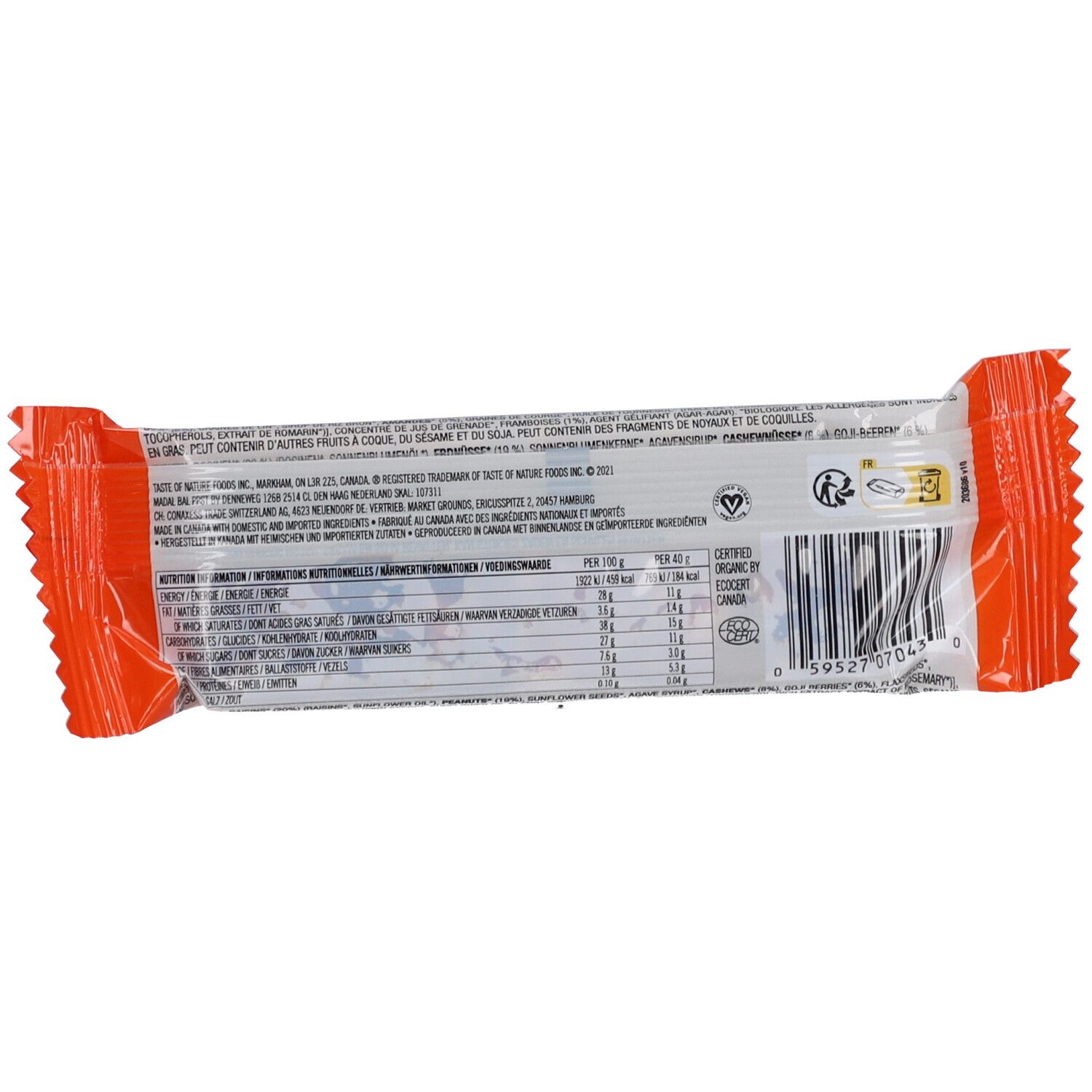 Taste of Nature® Goji-Riegel