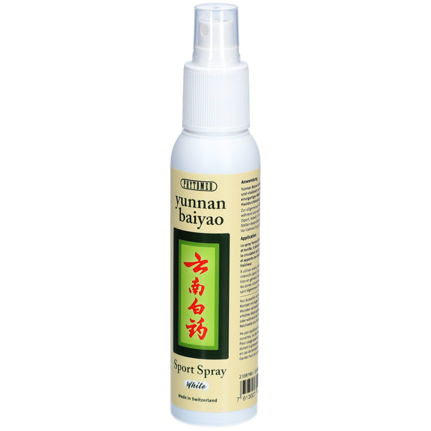 PHYTOMED Yunnan Baiyao Sport Spray Blanc