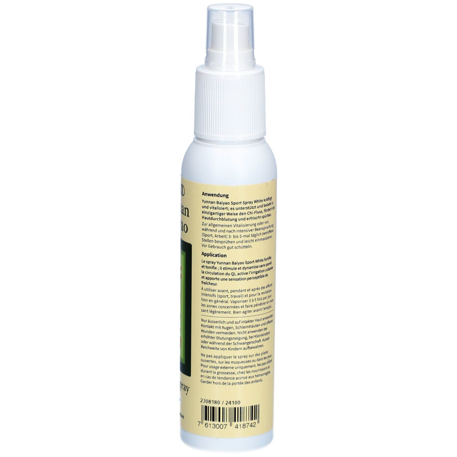 PHYTOMED Yunnan Baiyao Sport Spray Blanc