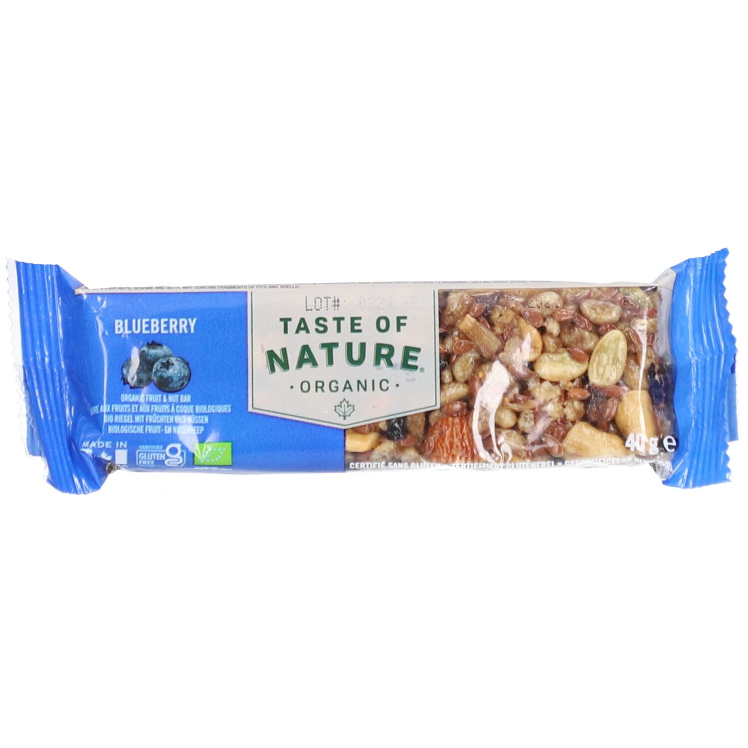 Taste Of Nature Blueberry Bio Müsliriegel