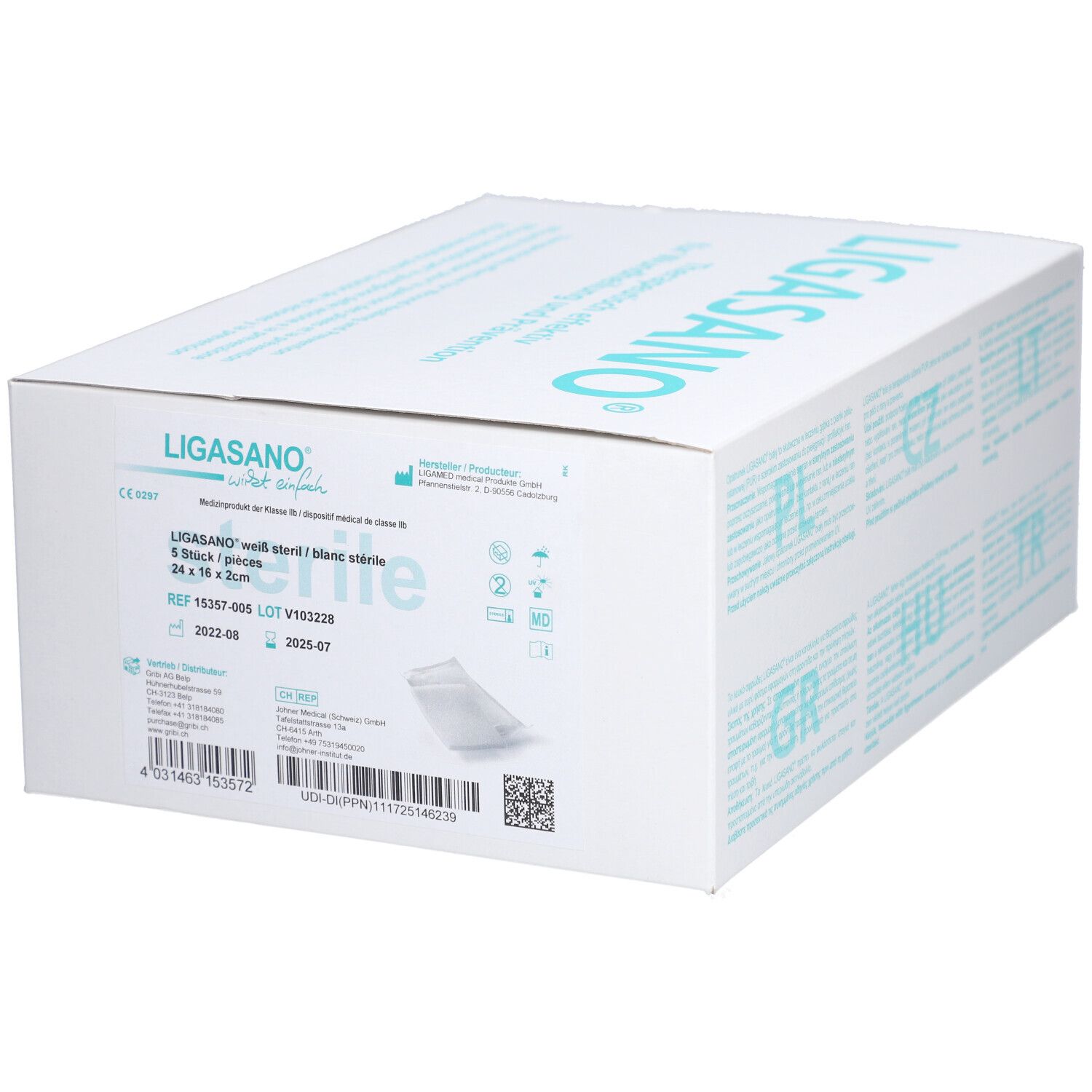 LIGASANO® Schaumstoffkompresse rein therapeutisch 24 x 16 x 2 cm