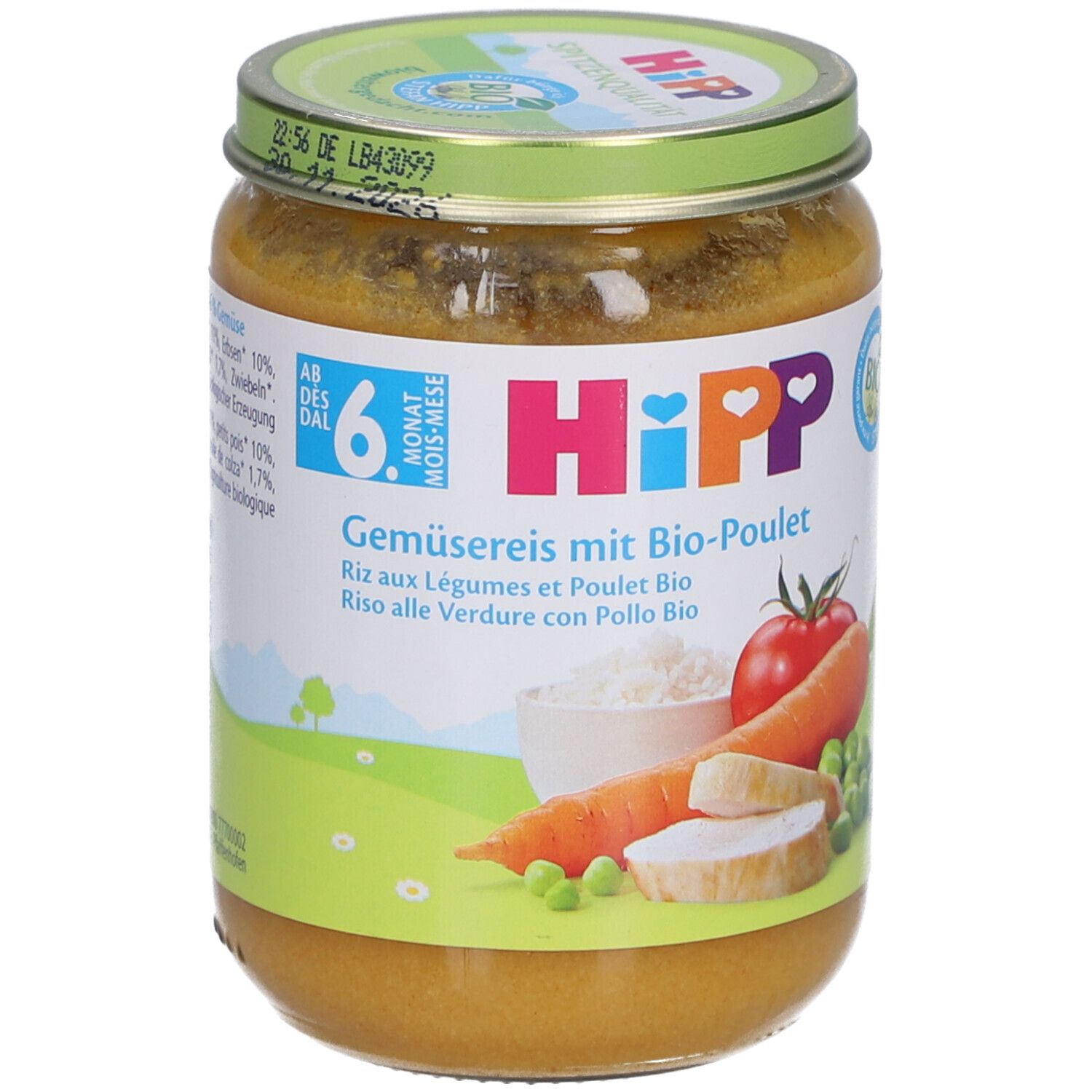 HiPP Gemüsereis mit Bio-Poulet ab 6 Monaten