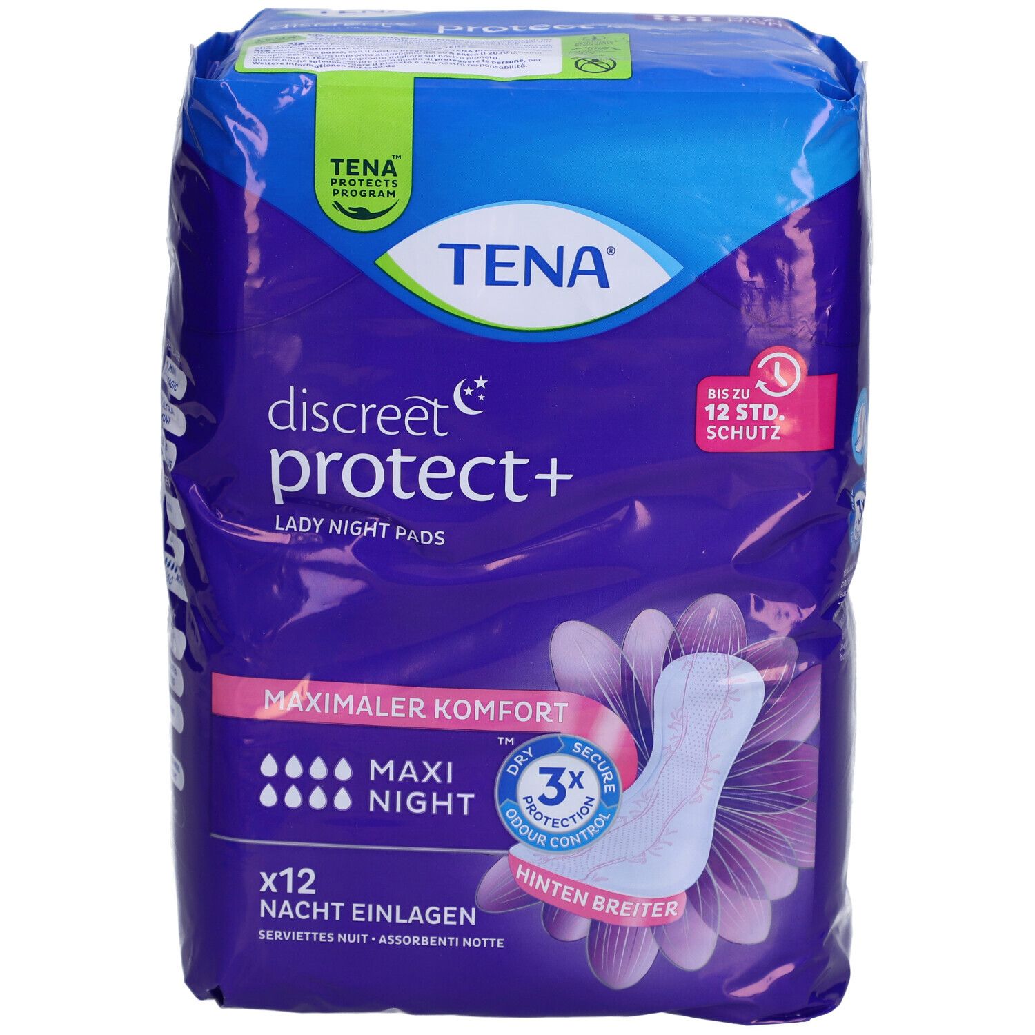TENA Discreet Maxi Night – 12 Stück