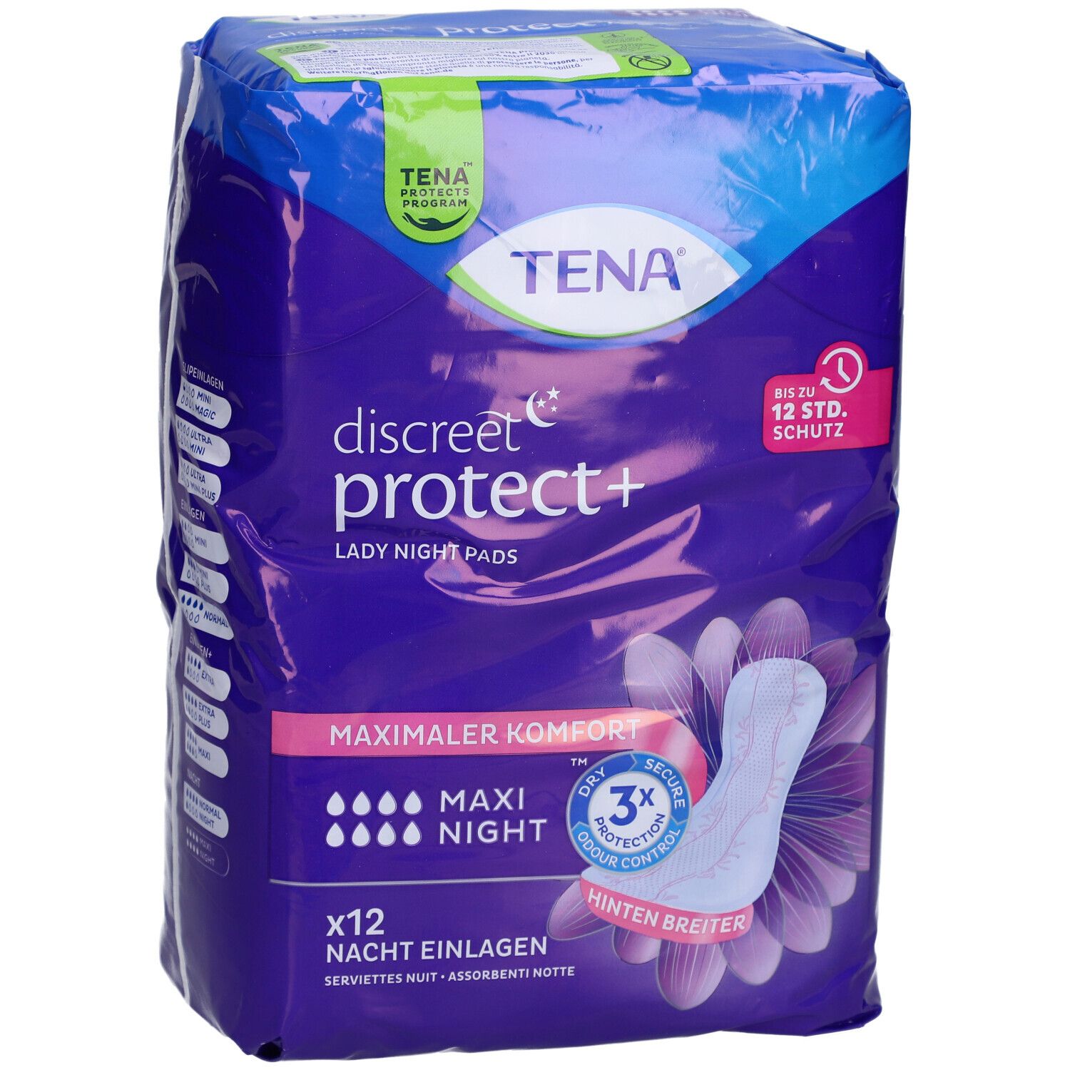 TENA Discreet Maxi Night – 12 Stück