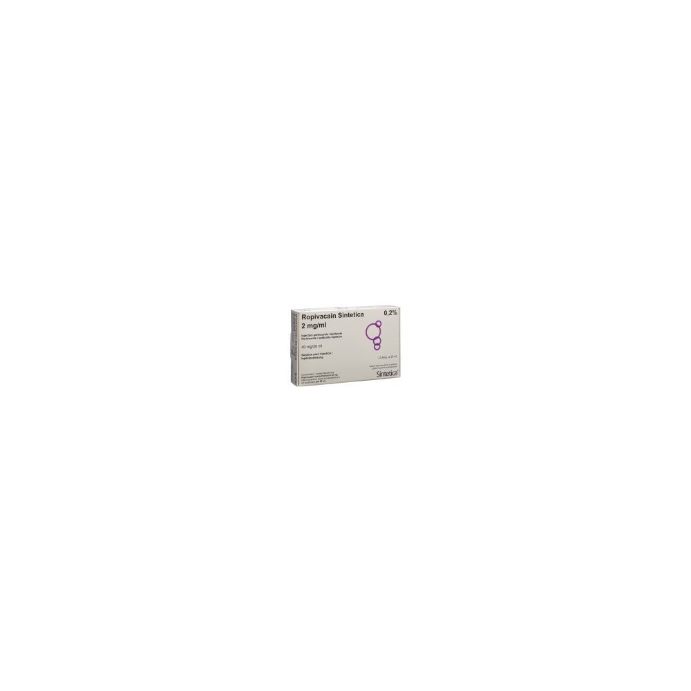 ROPIVACAIN Sintetica 2 mg/ml 20ml Amp 10 Stk