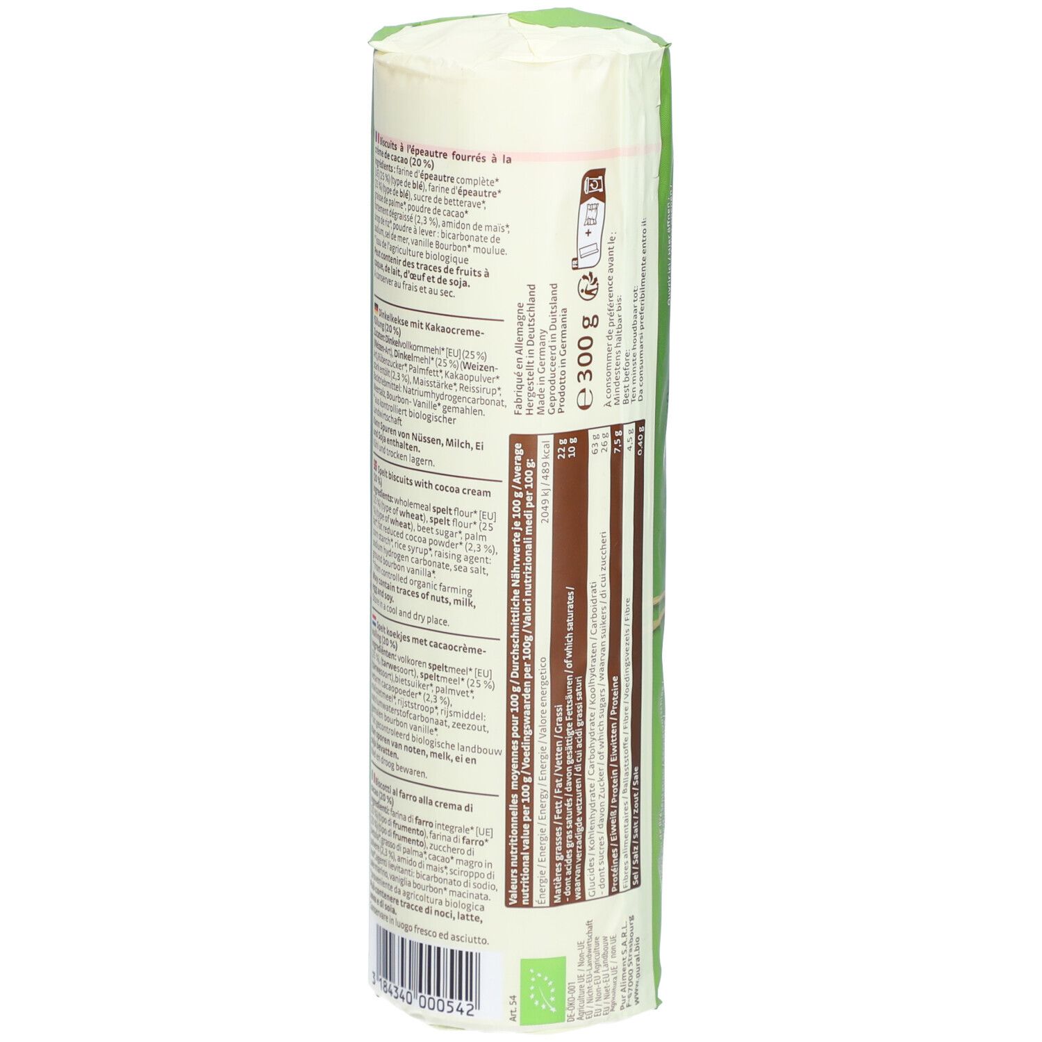 PURAL Bio Bis - Dinkel-Schokoladen-Kekse Vegan Bio
