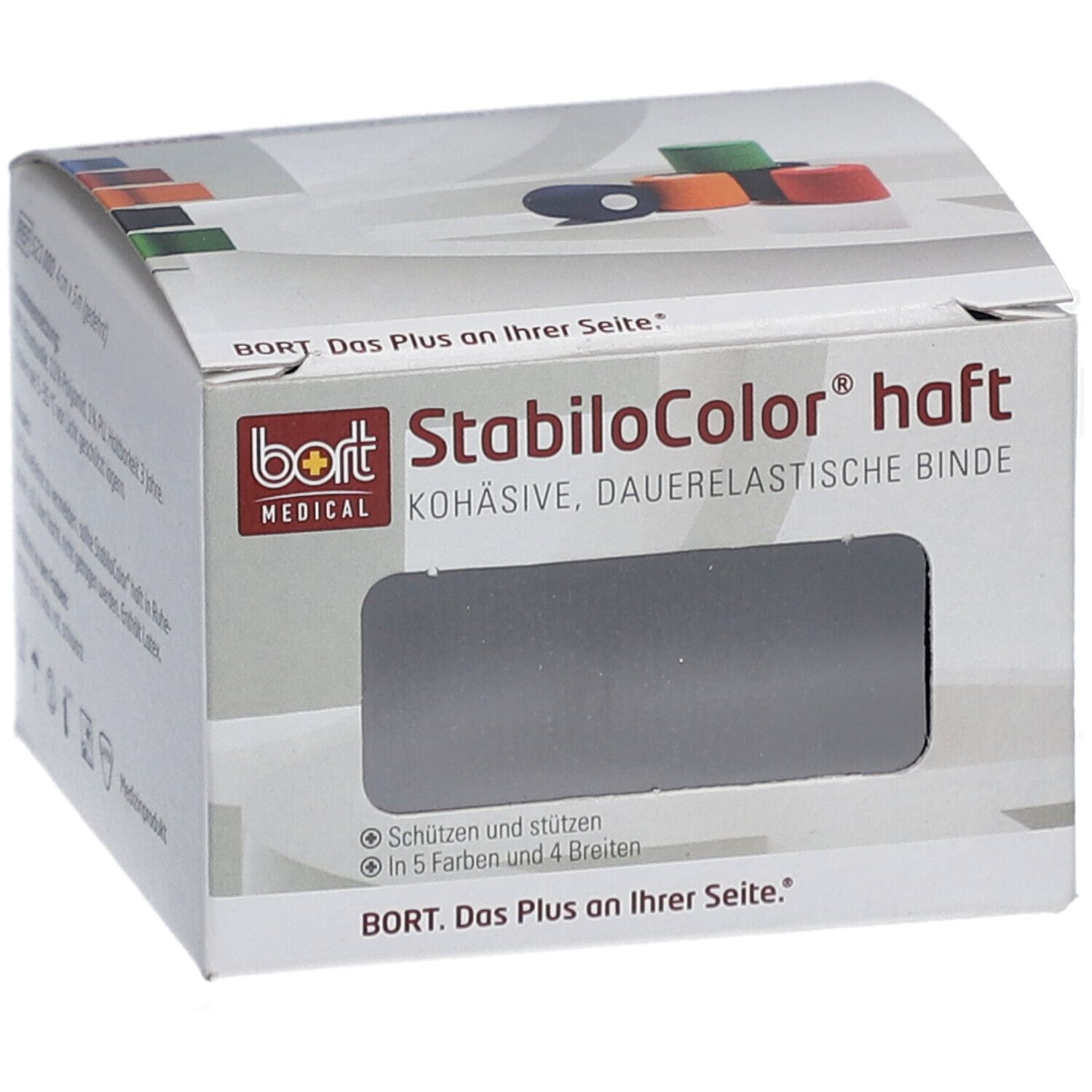BORT StabiloColor® haft Binde 4 cm schwarz