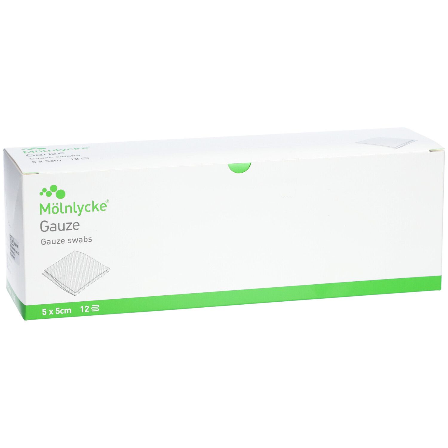 MÖLNLYCKE Gazekompr 5x5cm 12lag st 50 Btl 2 Stk