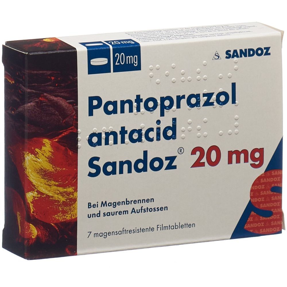 PANTOPRAZOL ANTACID Sandoz Filmtabl 20 mg 7 Stk
