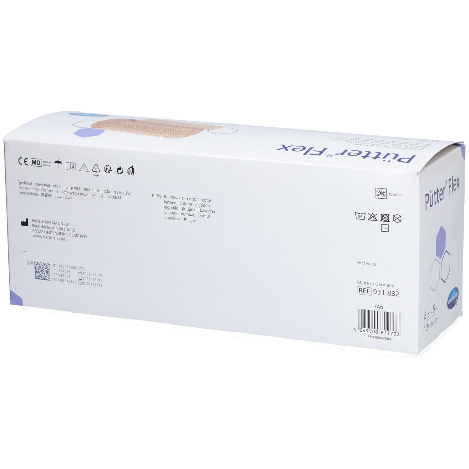 HARTMANN Pütter®Flex Kompressionsbinde 8 cm x 5 m