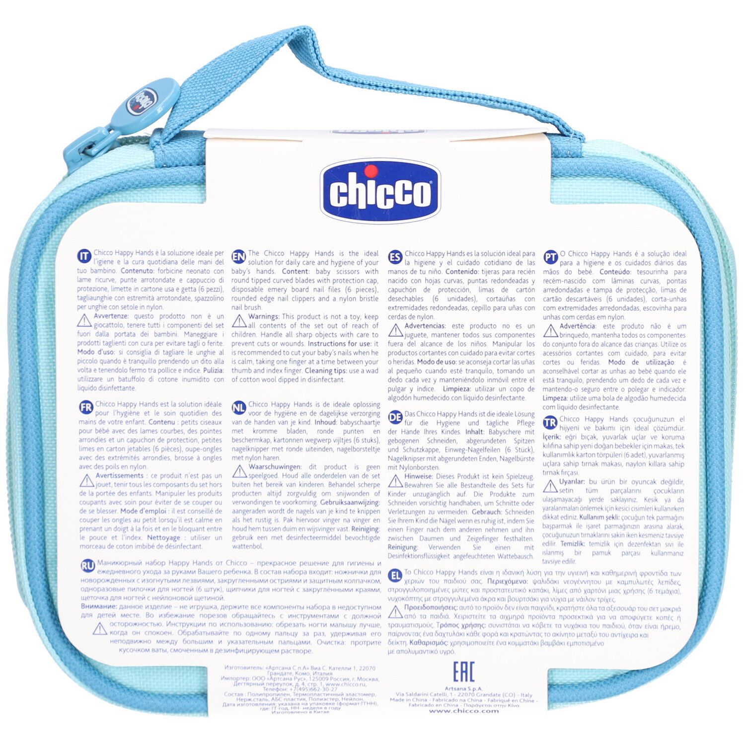 CHICCO Maniküre-Set Hellblau 0m +