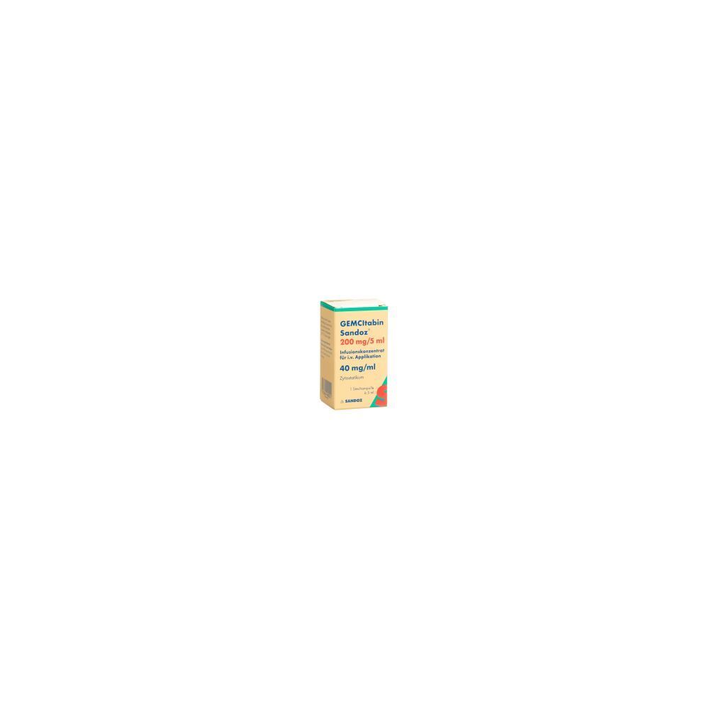 GEMCITABIN Sandoz Inf Konz 200 mg/5ml Durchstf