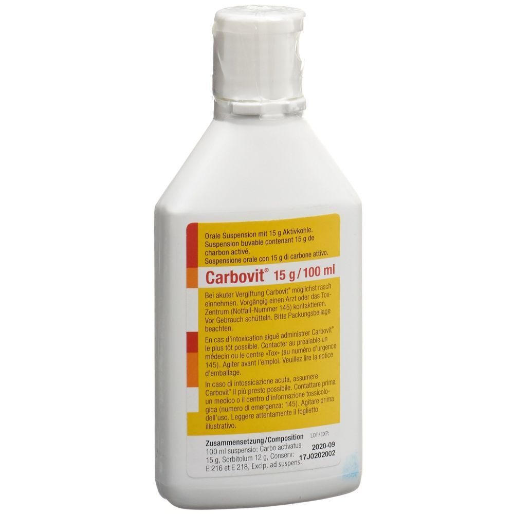 CARBOVIT Susp 15 g/100ml oral Fl 100 ml