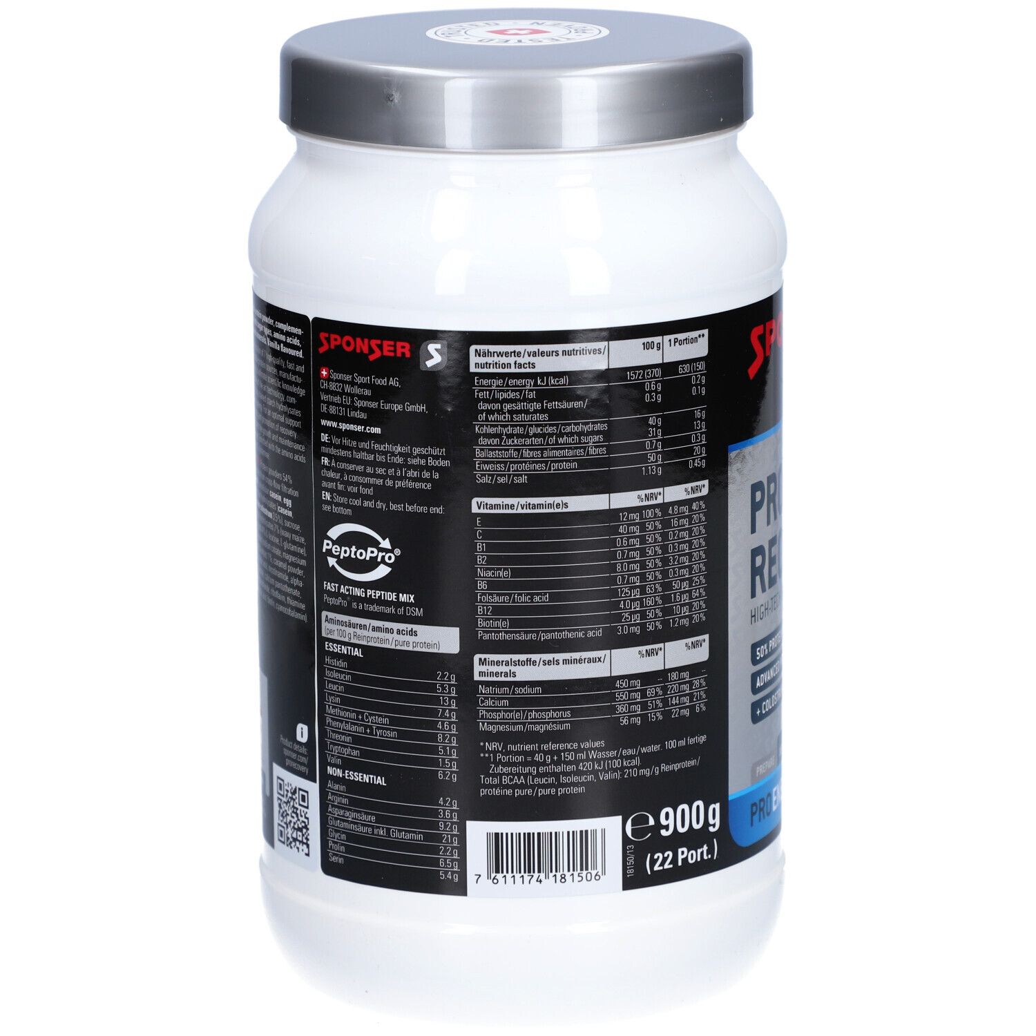 Sponser Pro Recovery Drink Vanille