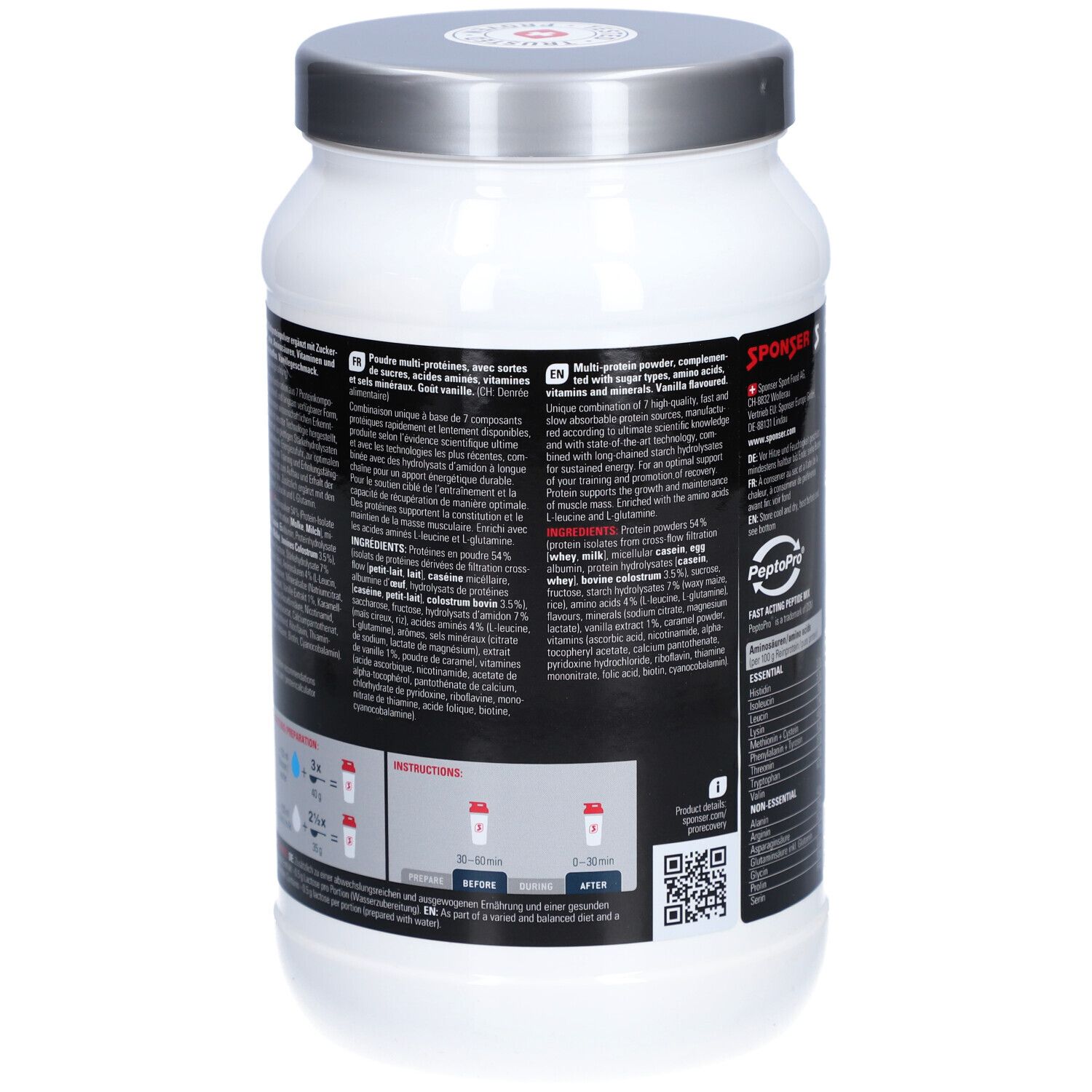 Sponser Pro Recovery Drink Vanille
