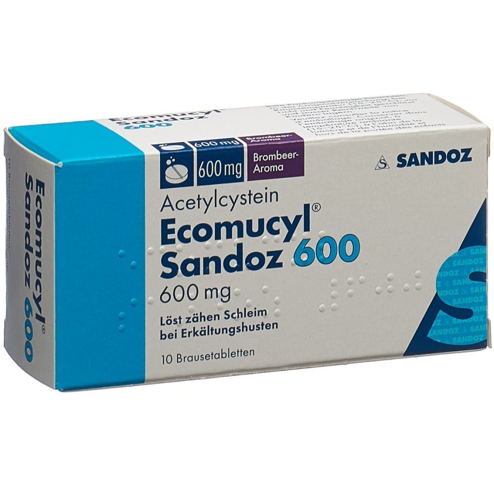 ECOMUCYL Sandoz Brausetabl 600 mg Ds 10 Stk