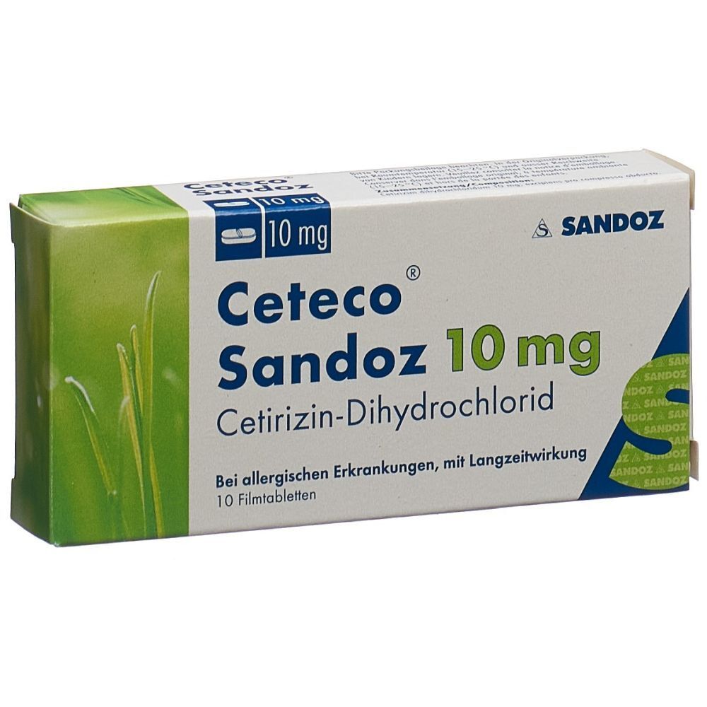 CETECO Sandoz Filmtabl 10 mg 10 Stk