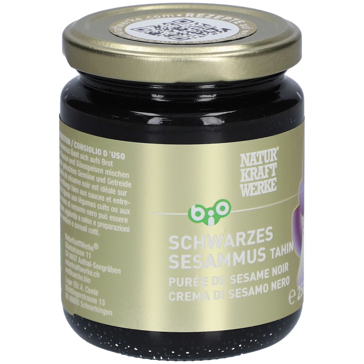 NATURKRAFTWERKE Püree aus schwarzem Bio-Sesam