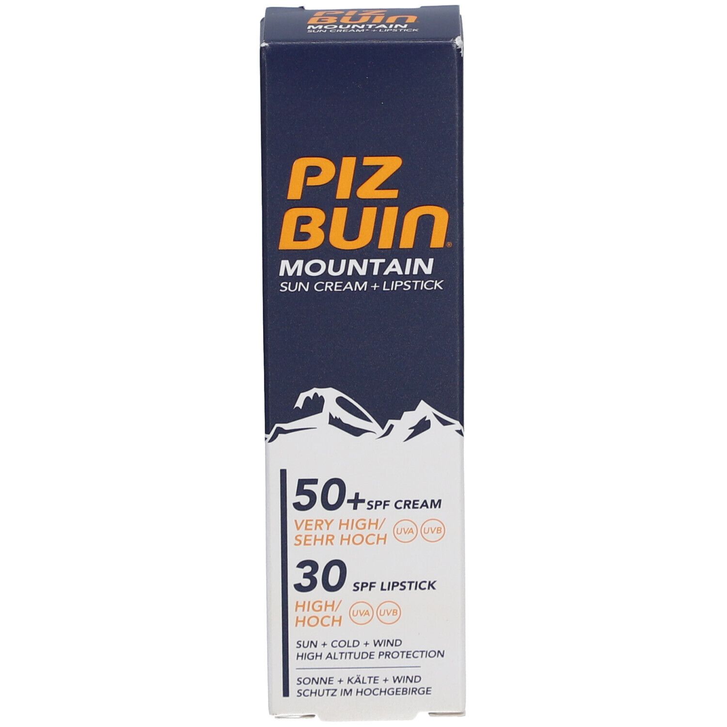 Piz Buin® ​MOUNTAIN Crème Solaire + Stick Lèvres SPF50+