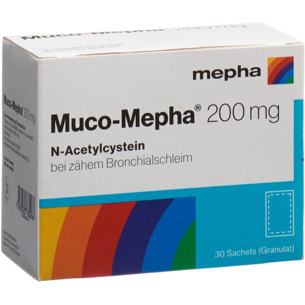 MUCO Mepha Gran 200 mg Btl 30 Stk