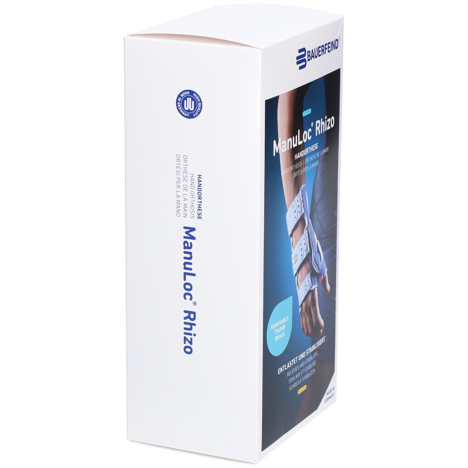 BAUERFEIND Manuloc® Rhizo Orthese Handgelenk-Daumen Stabilisator Größe 1 rechts
