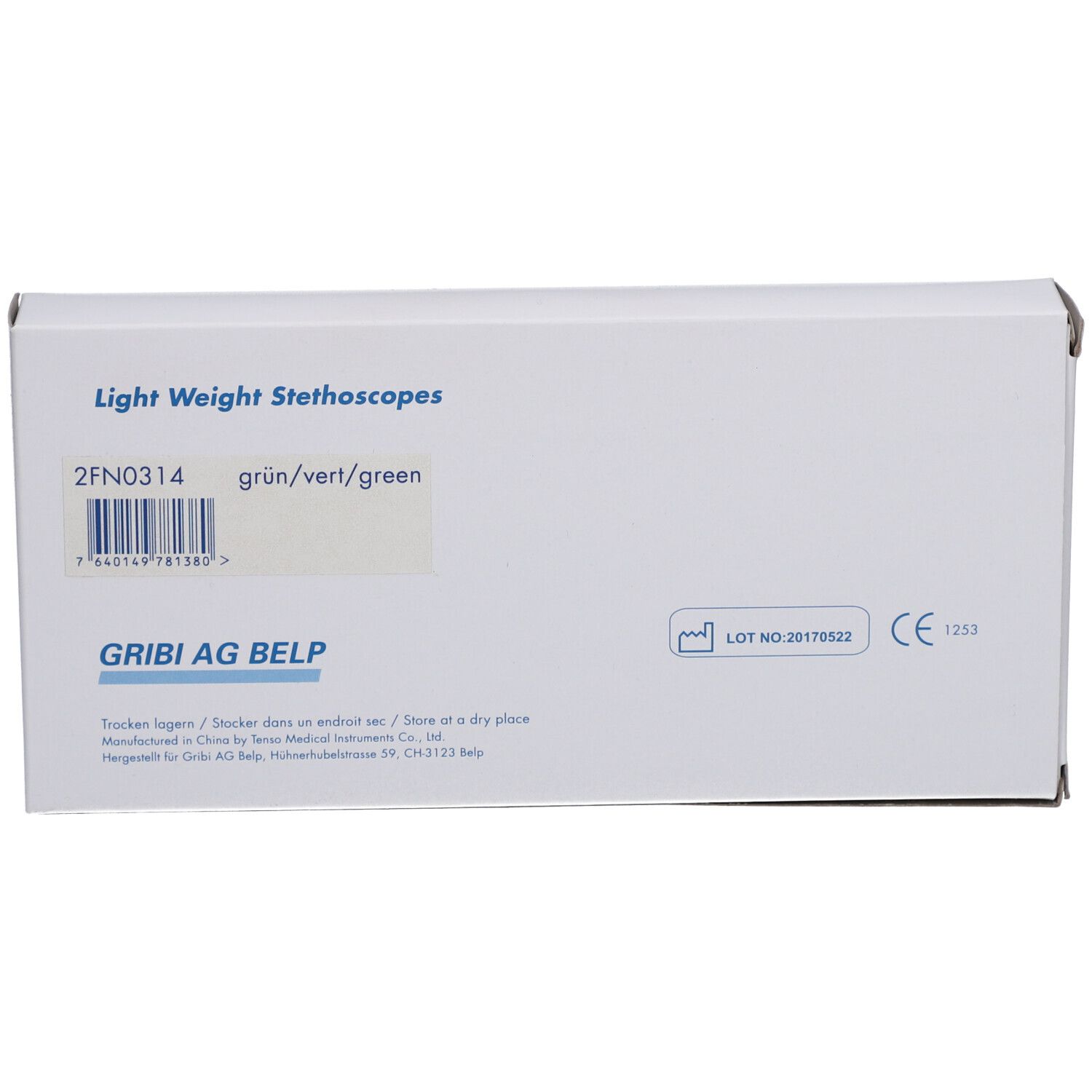 Qualimed Einkopf-Stethoskop Nurse grün