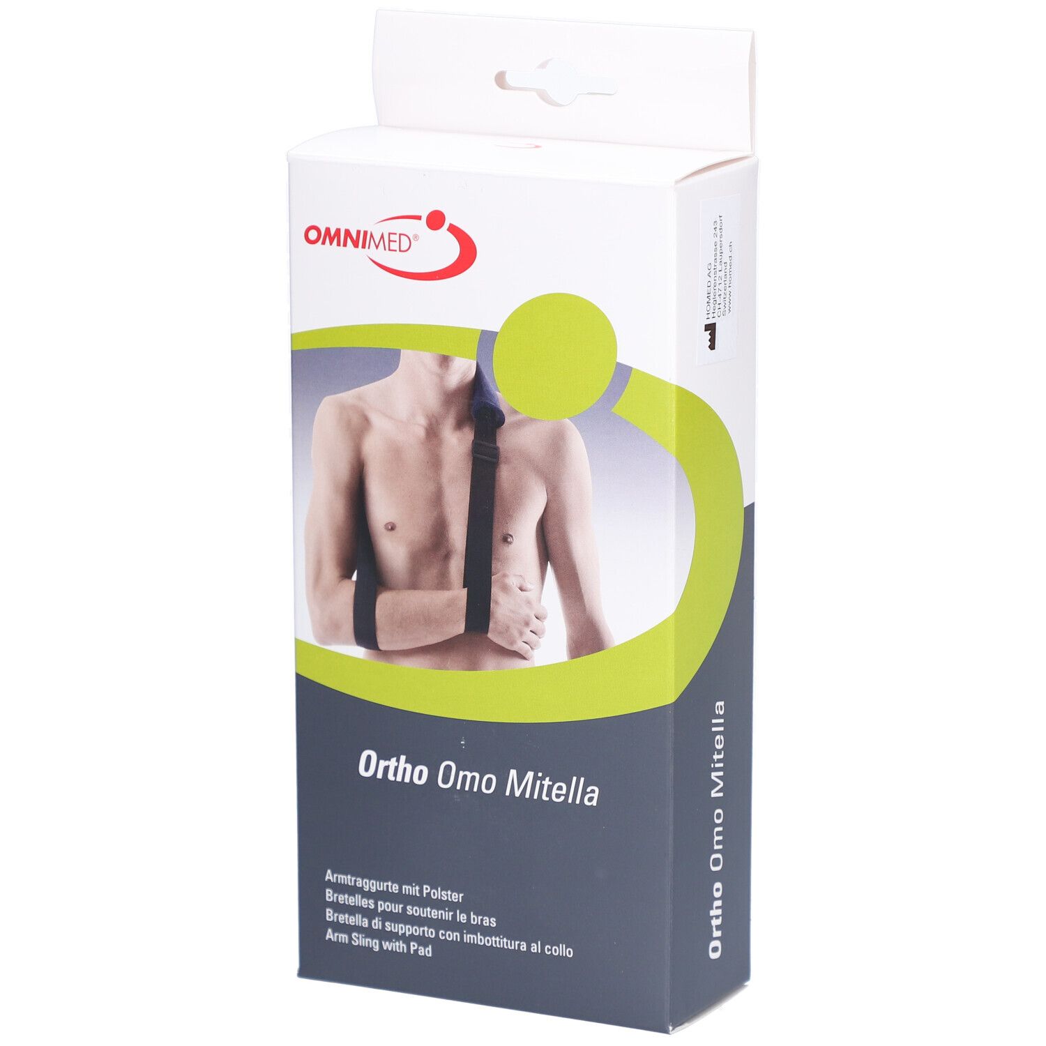 Omnimed Ortho Armschlinge Mitella S-XL gepolstert blau-schwarz