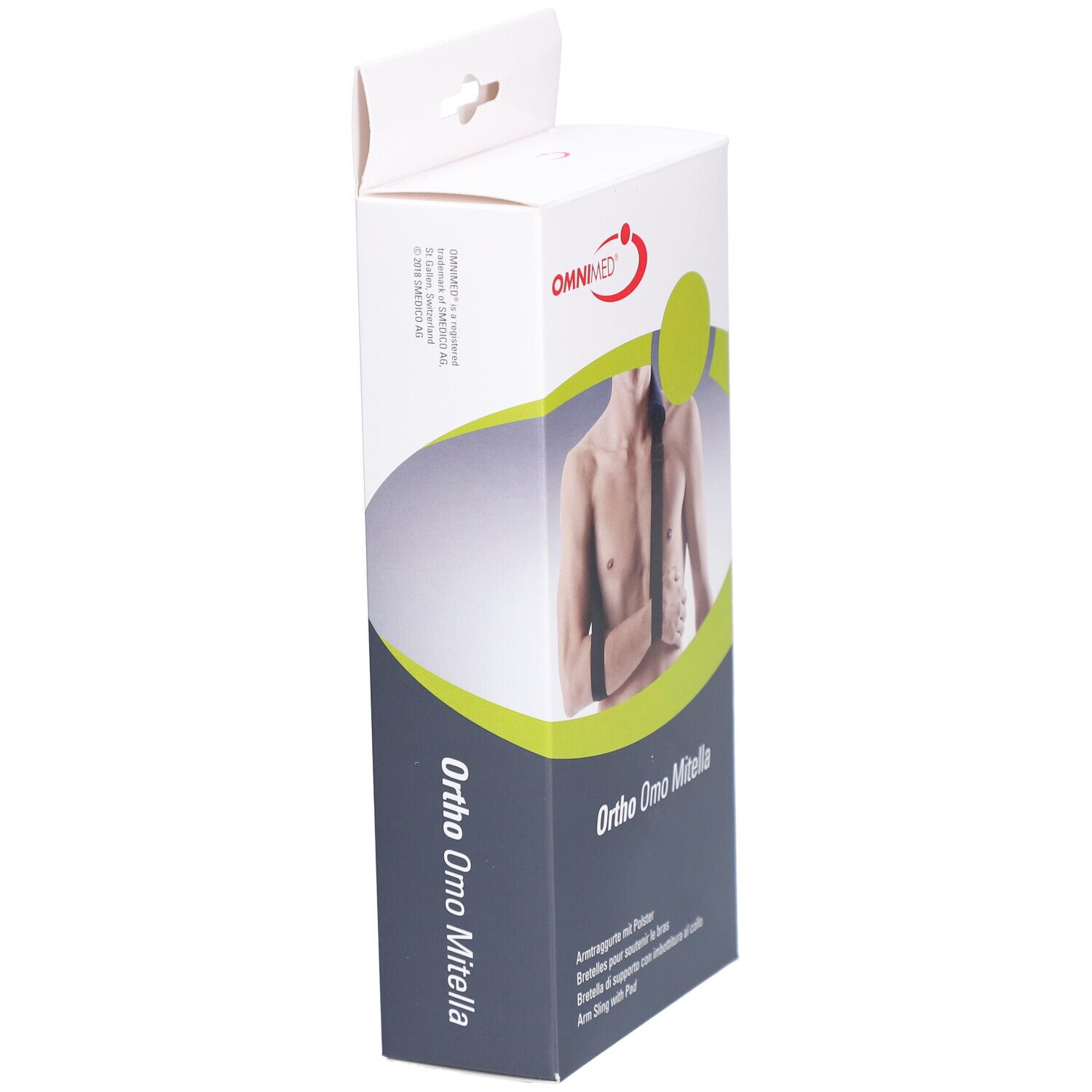 Omnimed Ortho Armschlinge Mitella S-XL gepolstert blau-schwarz
