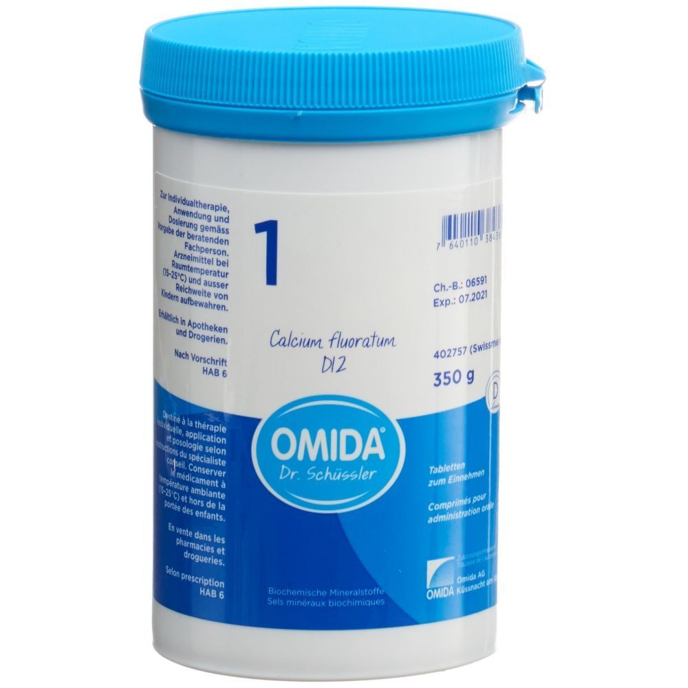 OMIDA SCHÜSSLER Nr1 Cal fluor Tabl D 12 Ds 350 g