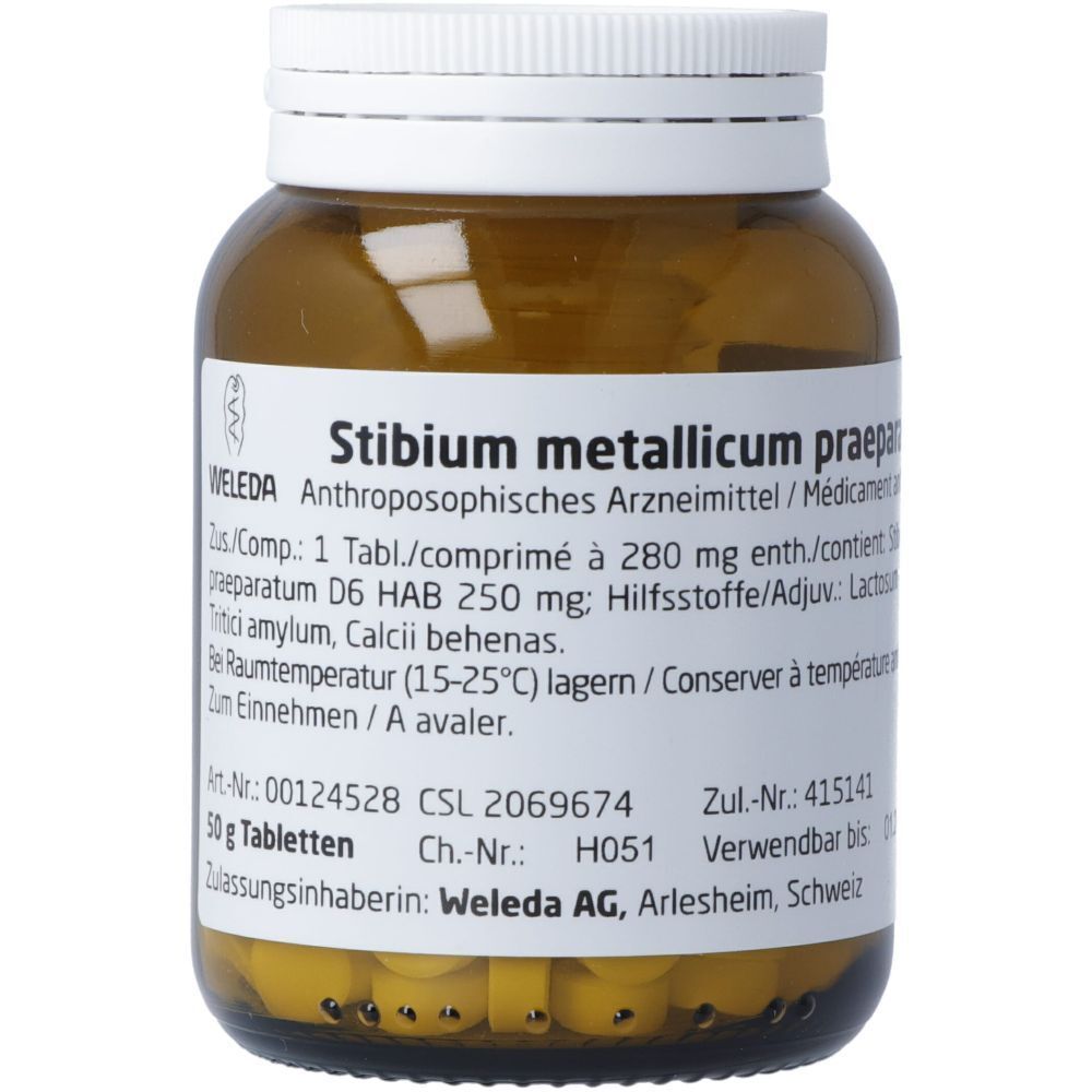 WELEDA Stibium metallicum praep Tabl D 6 50 g