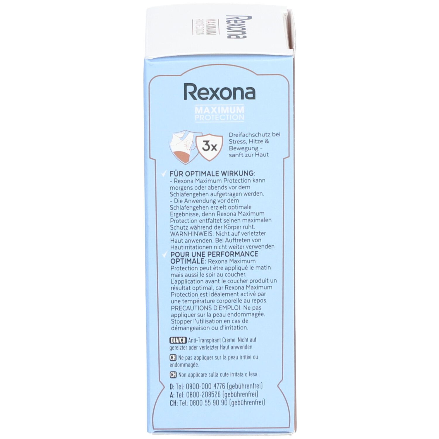Rexona Maximum Protection Clean Scent Deodorant Roll-On 96H