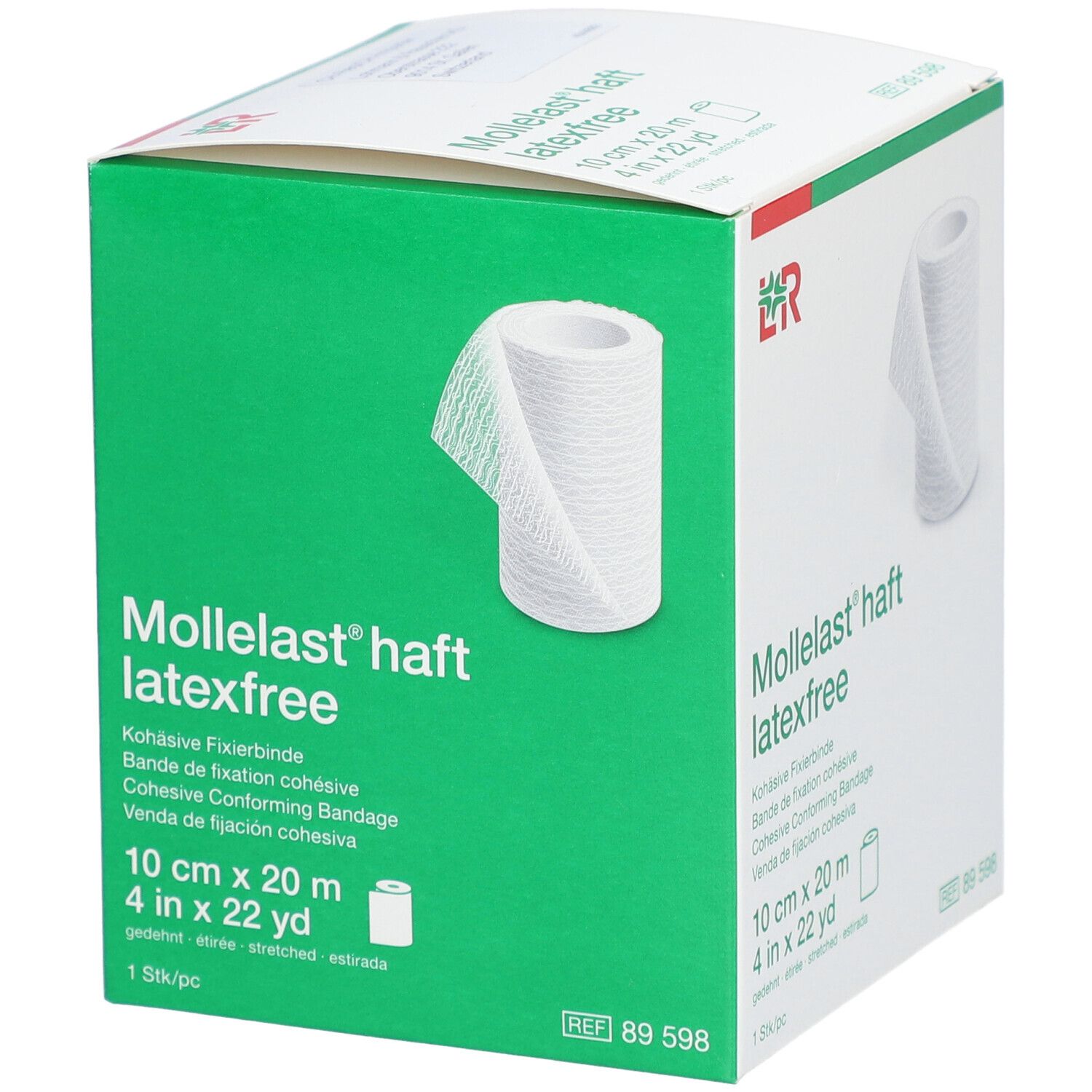 L&R Mollelast® Haft Bande de fixation cohésive 10 cm x 20 m