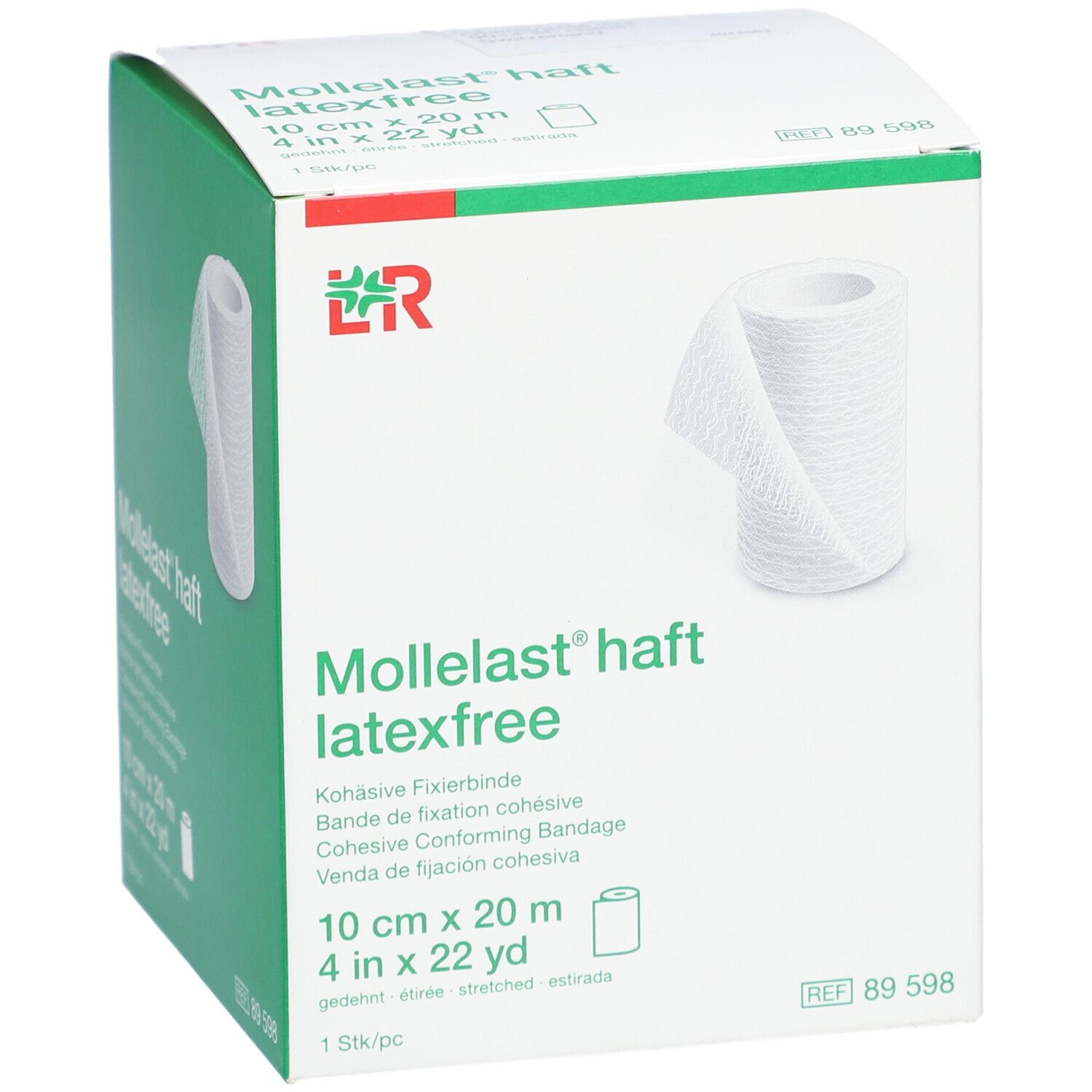 L&R Mollelast® Haft Bande de fixation cohésive 10 cm x 20 m