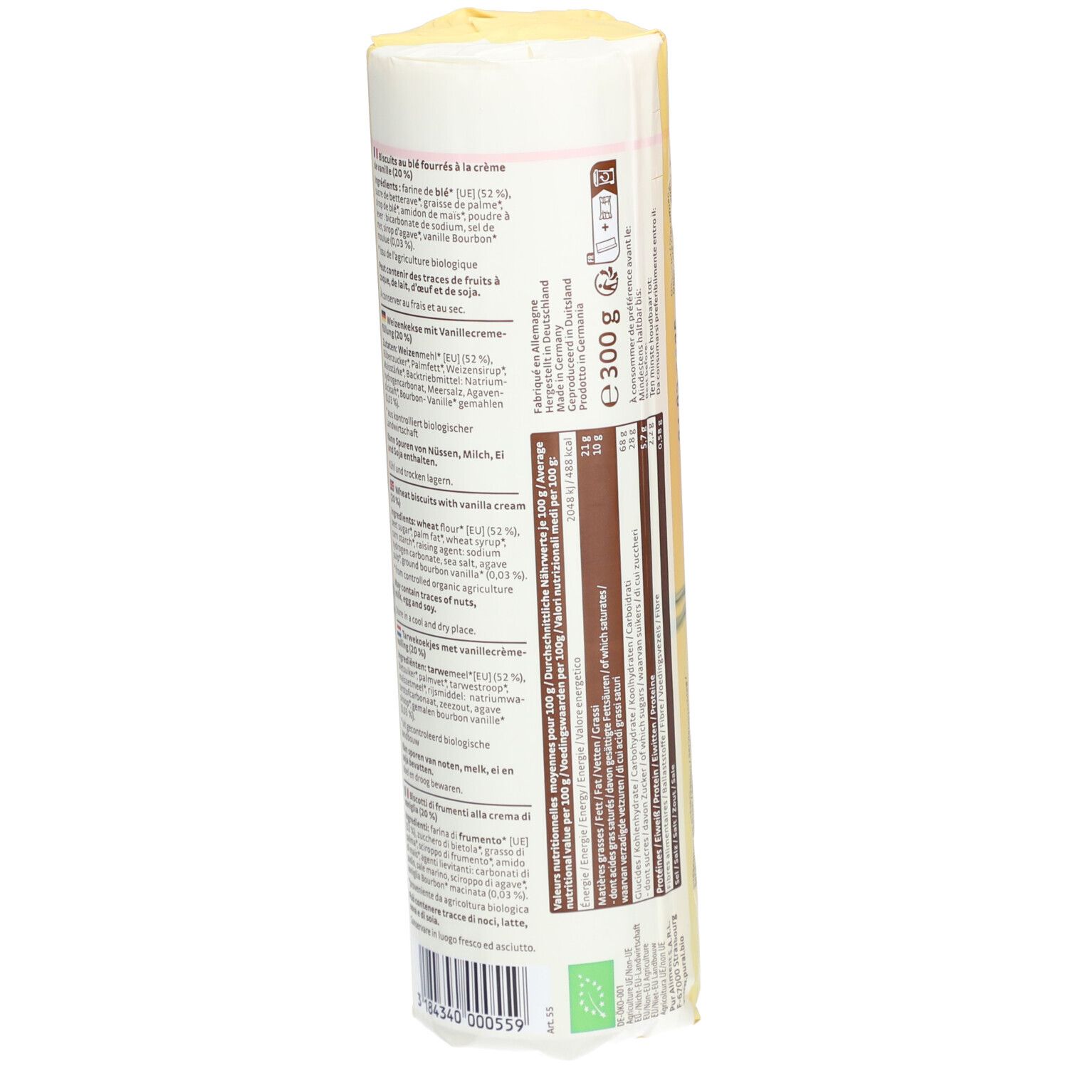 PURAL Bio Bis - Biscuits Vanille Végan Bio