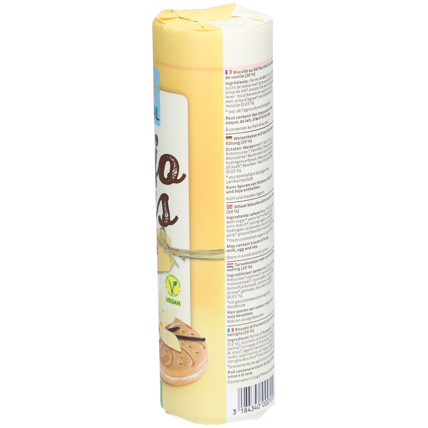 PURAL Bio Bis - Biscuits Vanille Végan Bio
