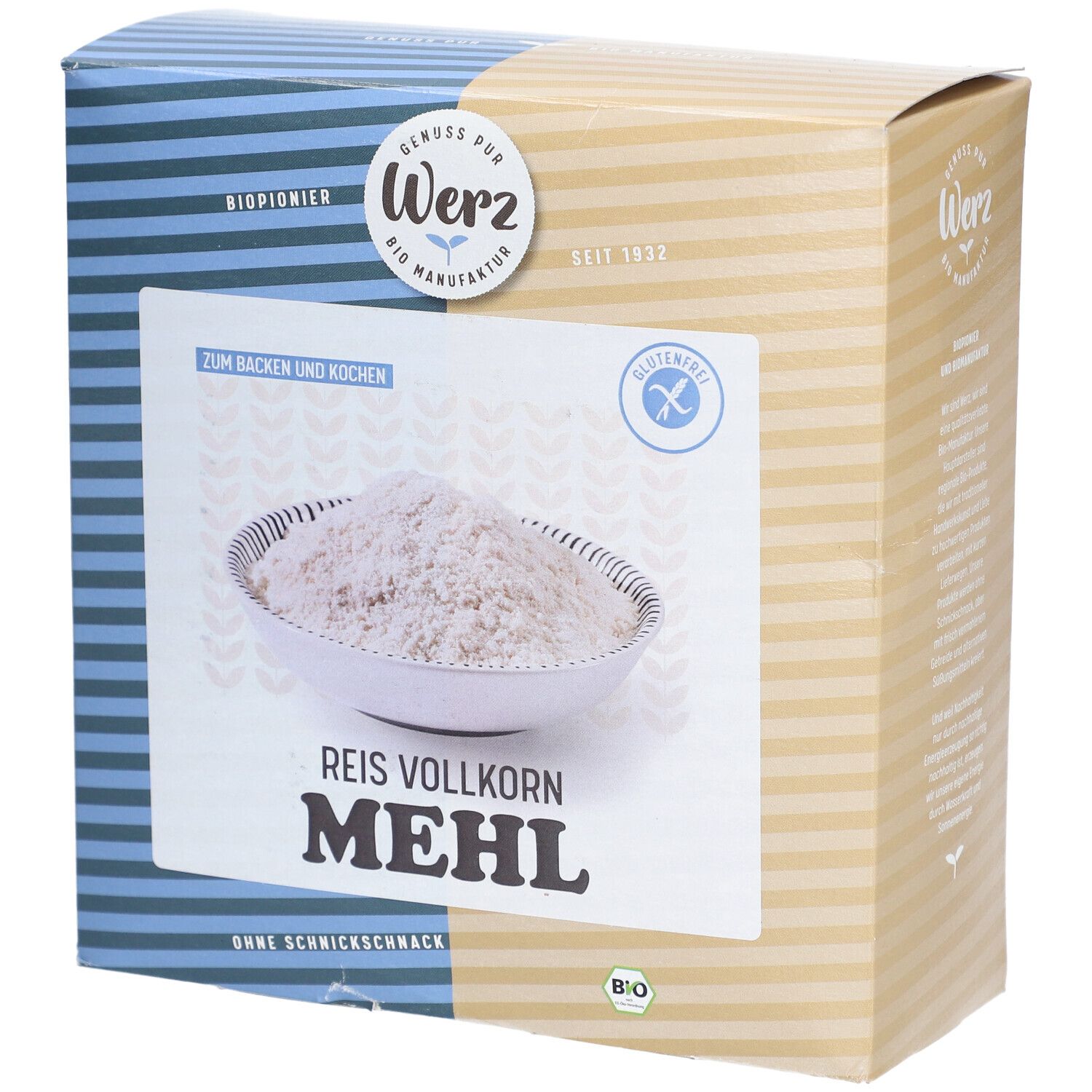 WERZ Reis Mehl Bio glutenfrei 1 kg