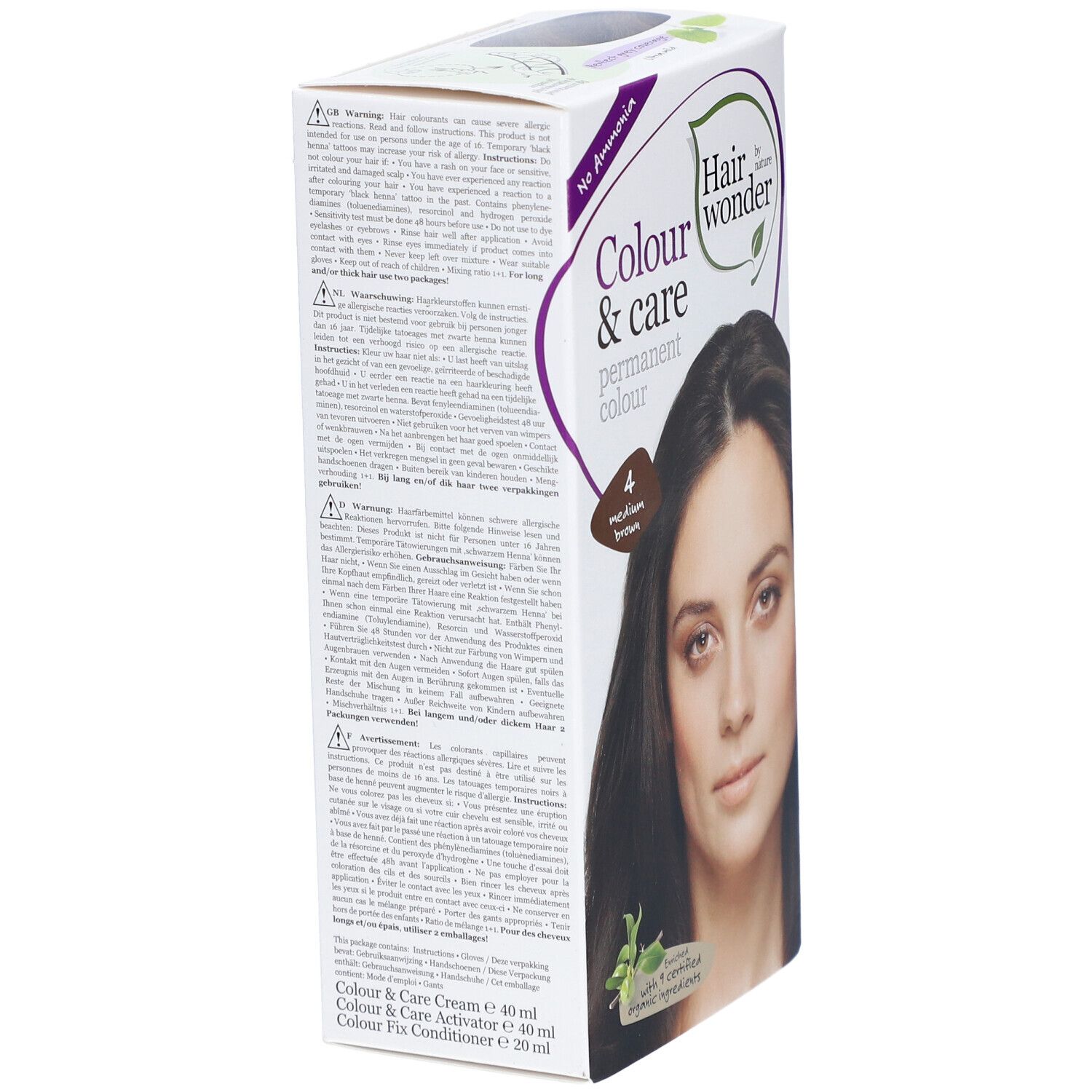 HENNA Hairwonder Colour & Care 4 braun