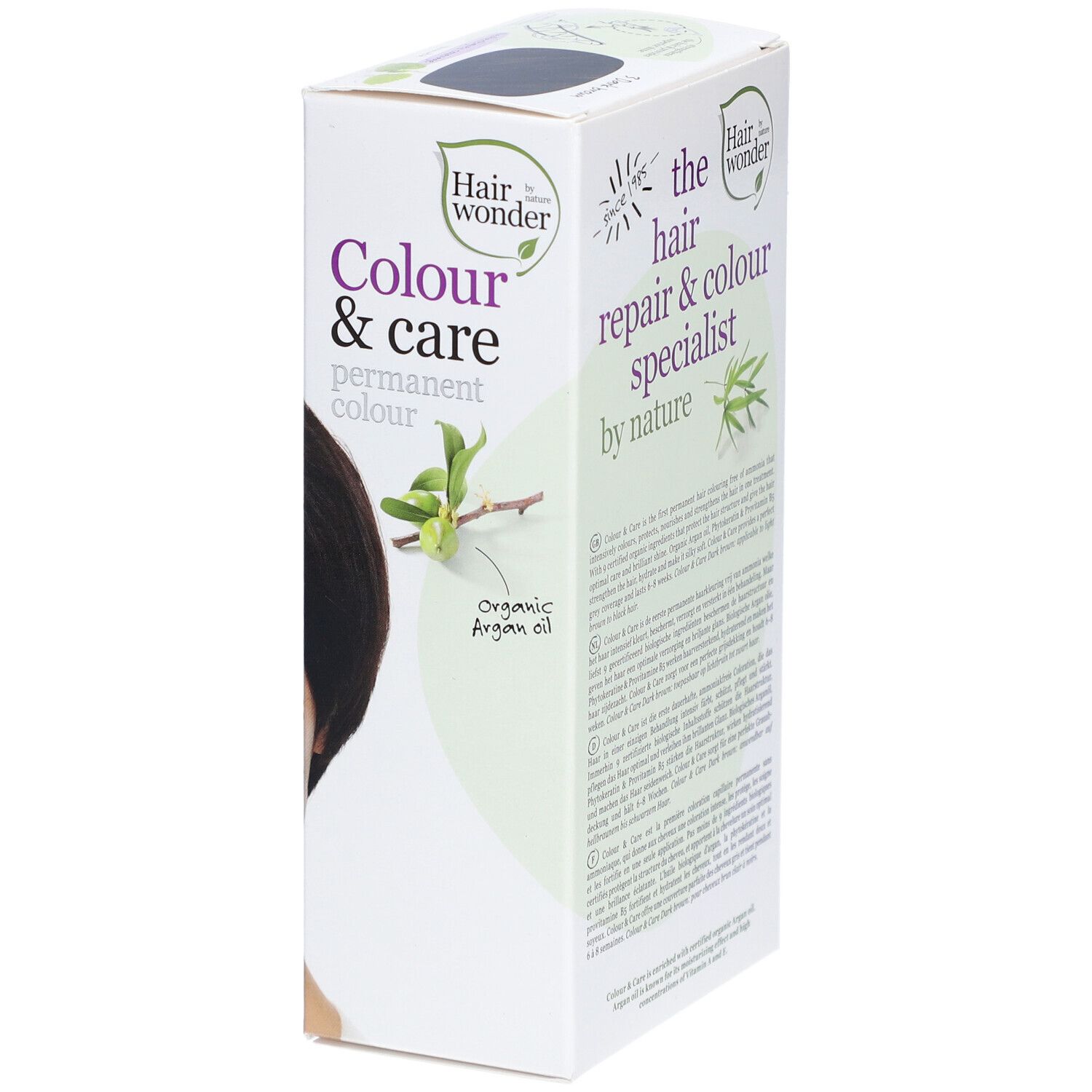 Hairwonder Coloration Permanente Color & Care Brun Foncé 3
