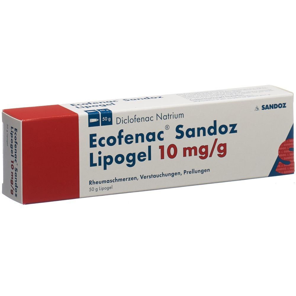 ECOFENAC Sandoz Lipogel 10 mg/g Tb 50 g