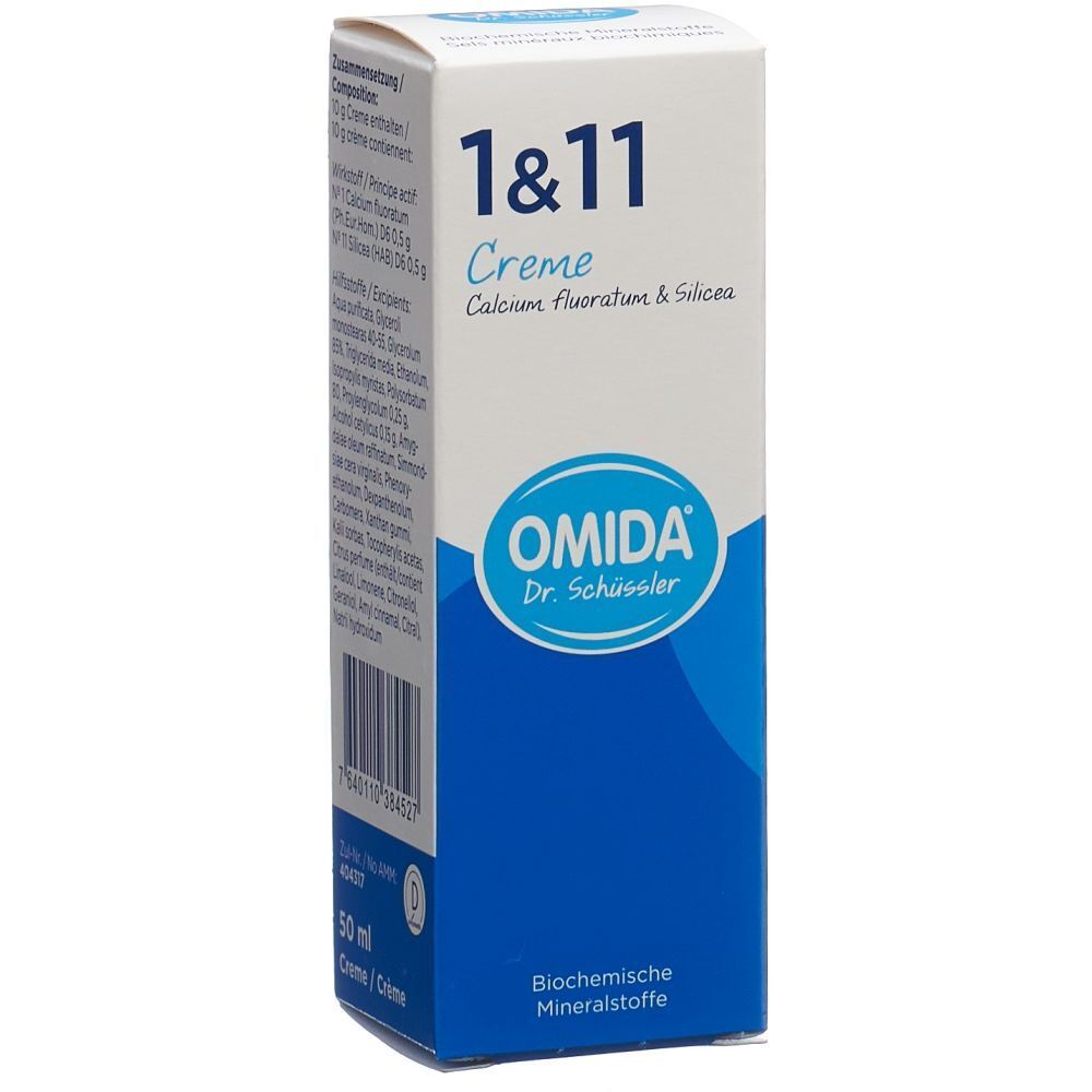 OMIDA SCHÜSSLER Nr1&11 Cal fluor&Silic Cre 50 ml