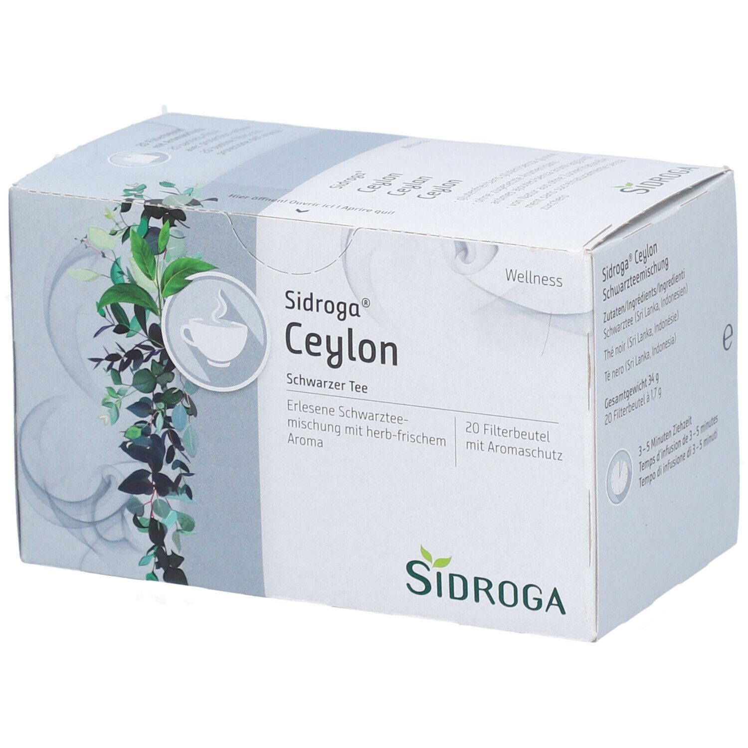 SIDROGA Wellness Ceylon 20 Btl 1.7 g