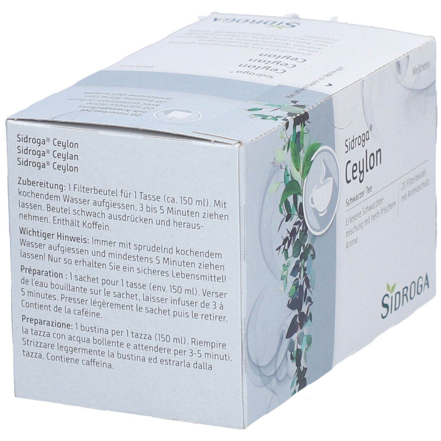 SIDROGA Wellness Ceylon 20 Btl 1.7 g