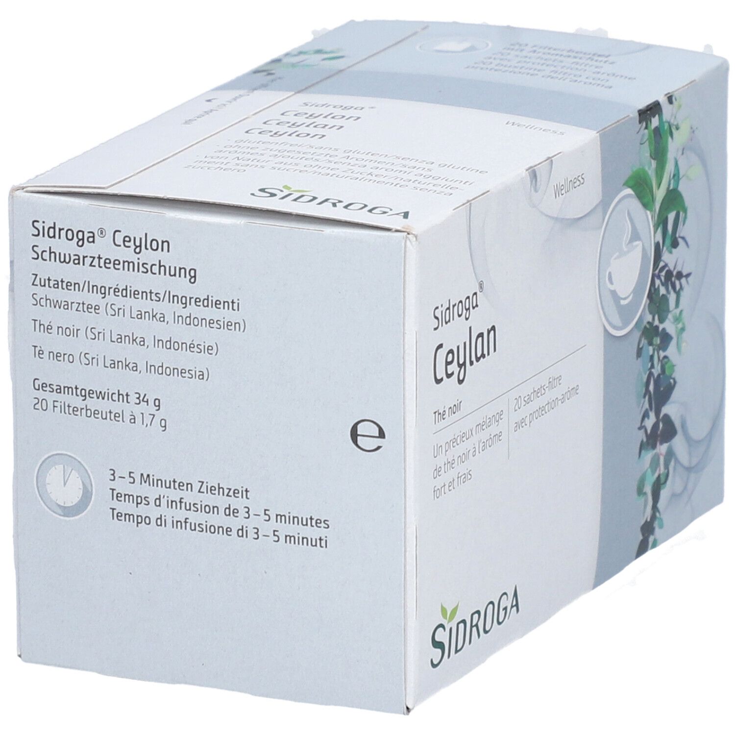 SIDROGA Wellness Ceylon 20 Btl 1.7 g