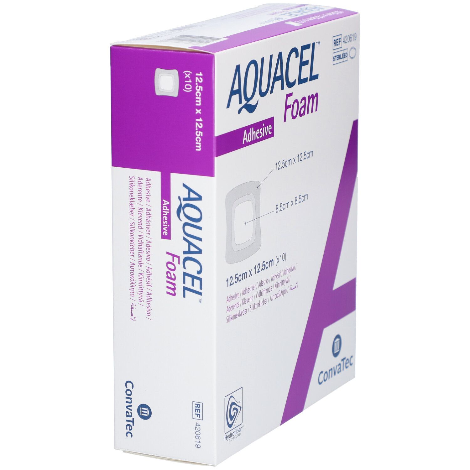 AQUACEL Foam Pansement adhésif 12,5 cm x 12,5 cm