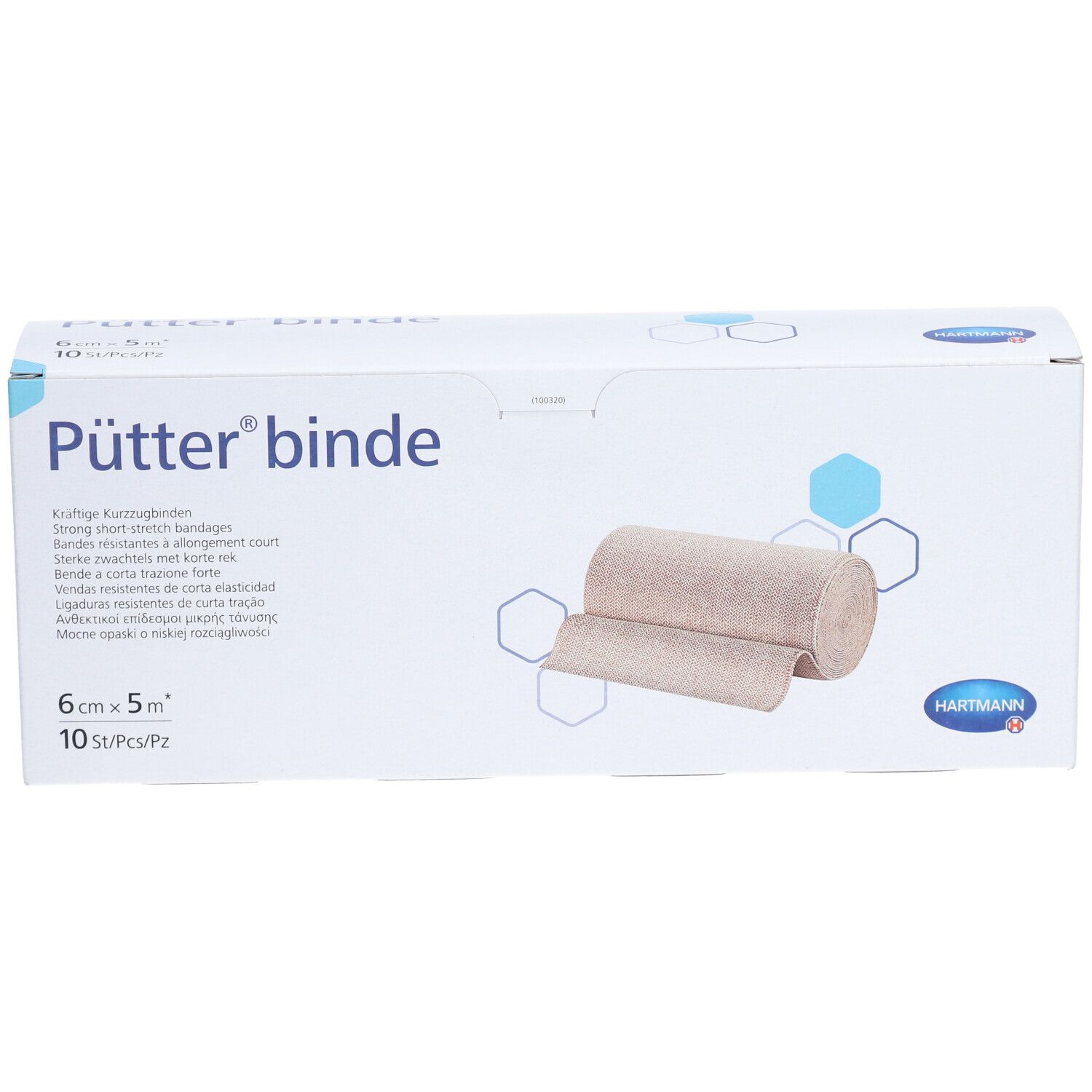 HARTMANN Pütter® Bande de contention 6 cm x 5 m