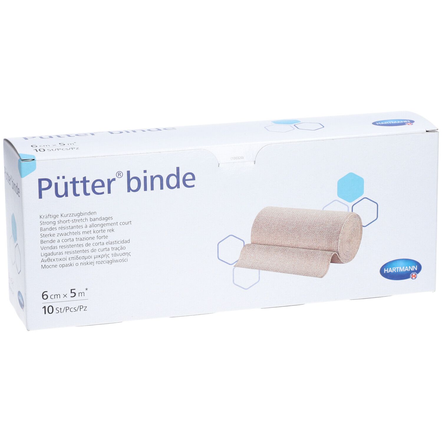 HARTMANN Pütter® Bande de contention 6 cm x 5 m