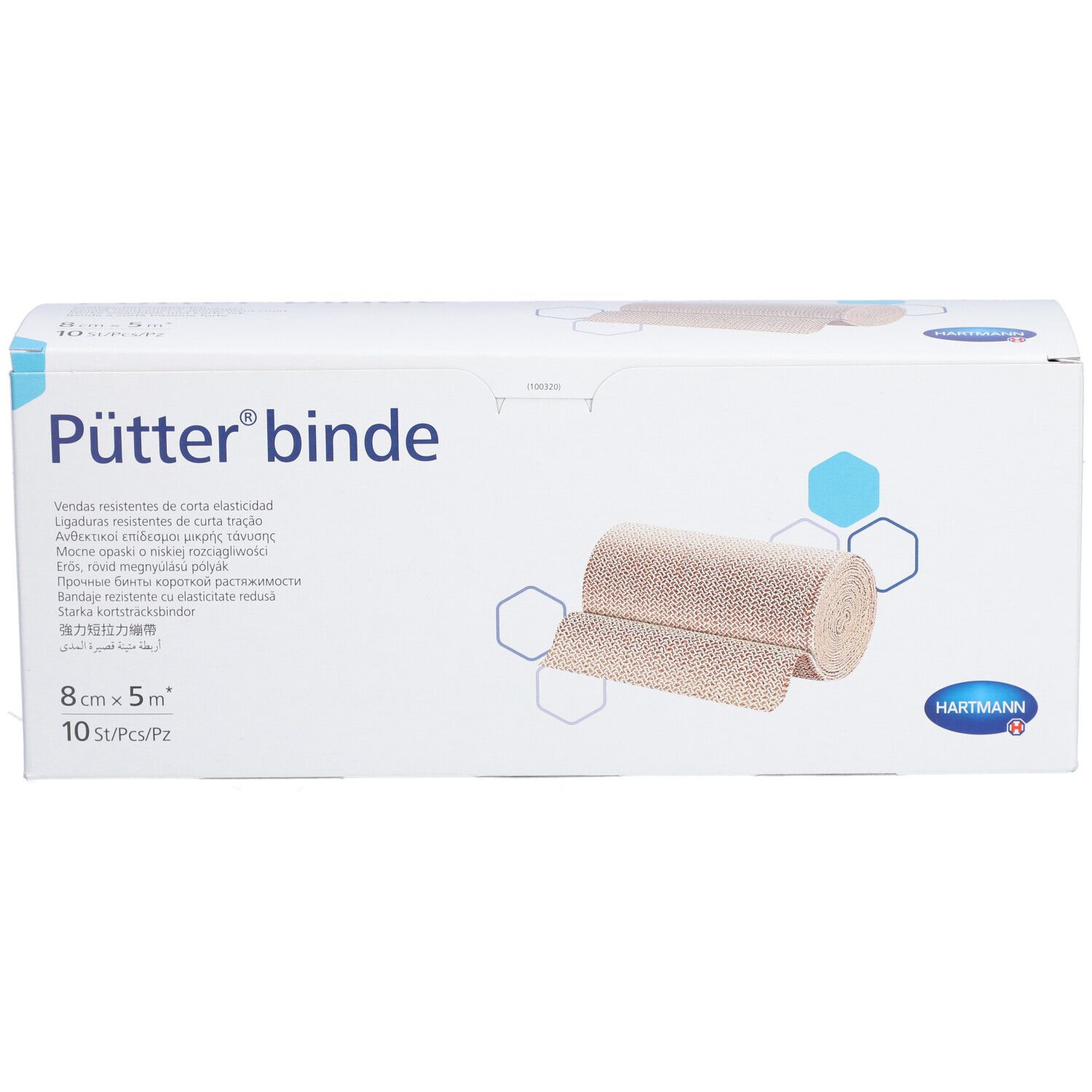 HARTMANN Pütter® Bande de contention 8 cm x 5 m