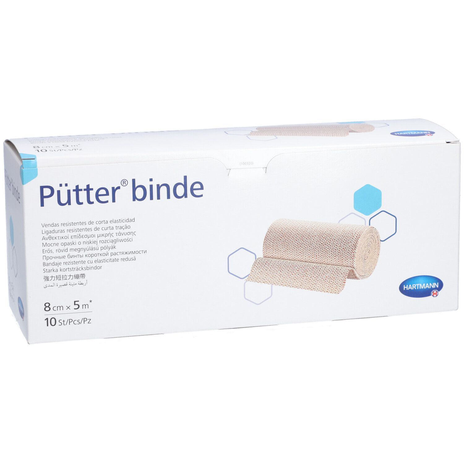 HARTMANN Pütter® Bande de contention 8 cm x 5 m