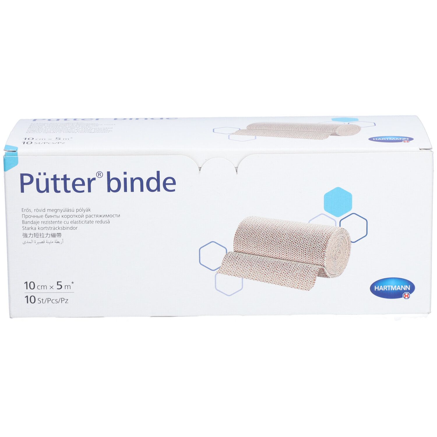 HARTMANN Pütter® Bande de contention 10 cm x 5 m